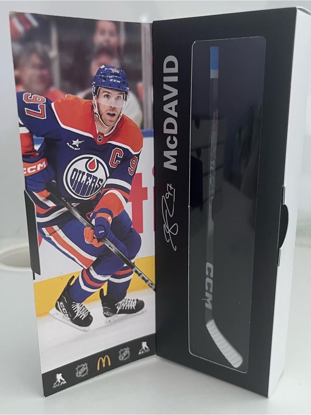 McDonald’s Canada Connor McDavid Edmonton Oilers 2026 Star Sticks Mini Hockey